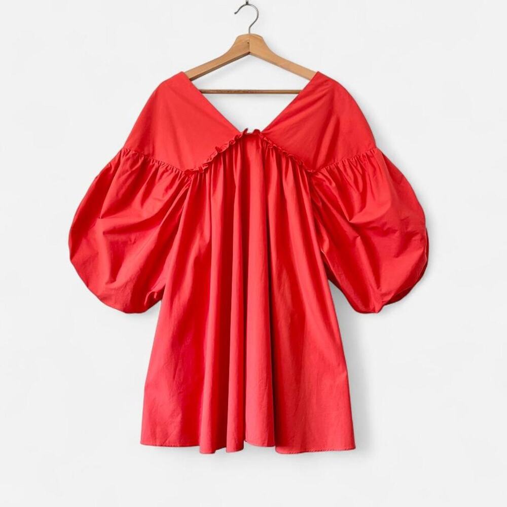 $722 Kika Vargas Sculptural Annie Dress Maximalist Dopamine Avant Garde Size XS